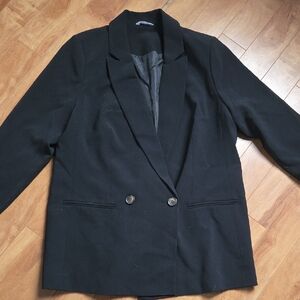 Penningtons Black Double-Button Blazer Jacket